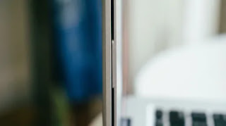 CloudValley ultra-thin webcam cover slide applied to a laptop, showing zero gap when closed.