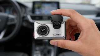 Garmin Dash Cam X310 compact size comparison.