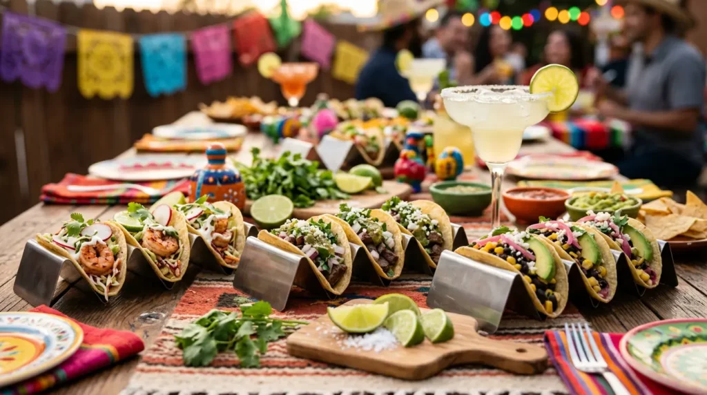 Best stainless steel taco holders for a mess-free Cinco de Mayo dinner party.
