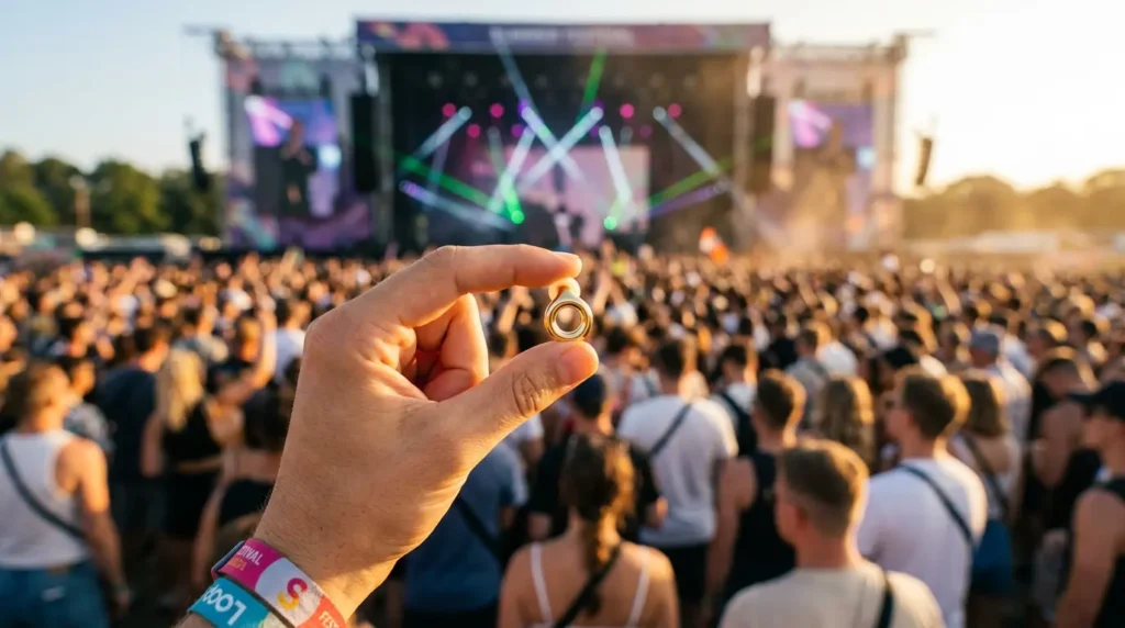 Concert crowd representing the choice of Loop Experience 2 Plus vs Eargasm