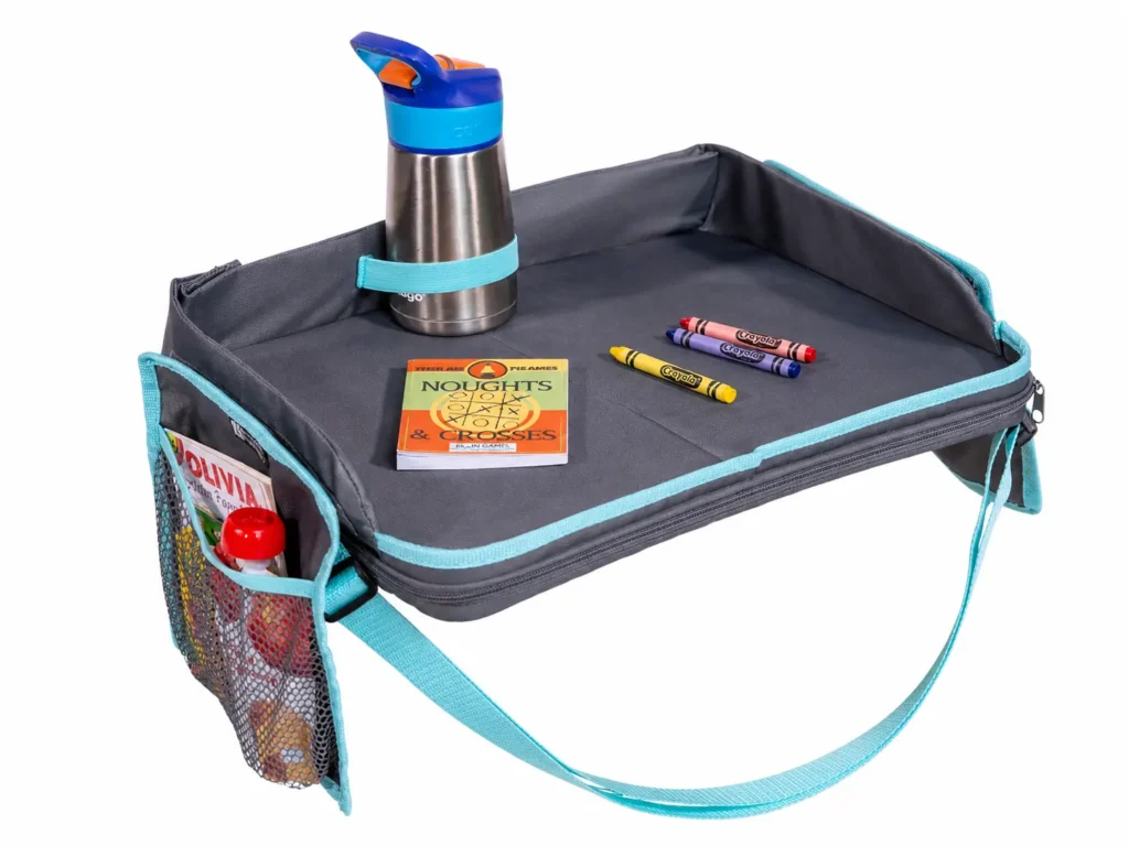 J.L. Childress 3-in-1 Travel Tray with lightweight soft-sided design
