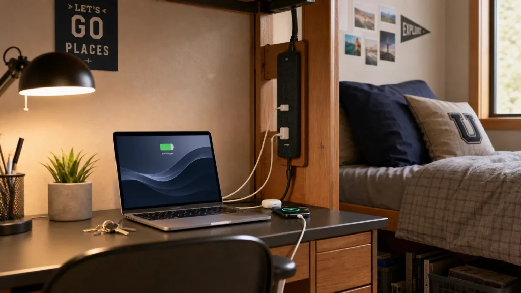 Best 10 ft surge protector for dorm room mounted on bed frame