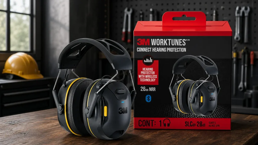 3M WorkTunes Connect Wireless Hearing Protector with Bluetooth